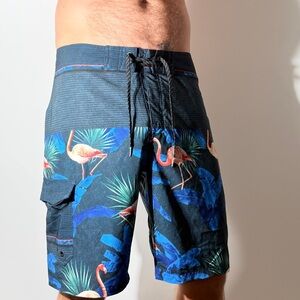 Ocean Current Navy Swim Shorts